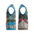 Antigua And Barbuda Christmas Knitted V-Neck Vest Magnificent Frigatebird Dabbing Santa - Wonder Print Shop