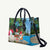 Antigua And Barbuda Christmas Leather Bag Magnificent Frigatebird Dabbing Santa - Wonder Print Shop