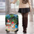 Antigua And Barbuda Christmas Luggage Cover Magnificent Frigatebird Dabbing Santa - Wonder Print Shop
