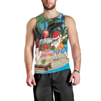 Antigua And Barbuda Christmas Men Tank Top Magnificent Frigatebird Dabbing Santa - Wonder Print Shop