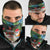 Antigua And Barbuda Christmas Neck Gaiter Magnificent Frigatebird Dabbing Santa - Wonder Print Shop