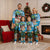 Antigua And Barbuda Christmas Pajama Set Magnificent Frigatebird Dabbing Santa - Wonder Print Shop