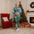 Antigua And Barbuda Christmas Pajama Set Magnificent Frigatebird Dabbing Santa - Wonder Print Shop