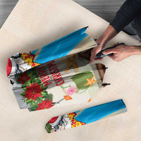 Antigua And Barbuda Christmas Umbrella Magnificent Frigatebird Dabbing Santa - Wonder Print Shop