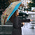 Antigua And Barbuda Christmas Umbrella Magnificent Frigatebird Dabbing Santa - Wonder Print Shop