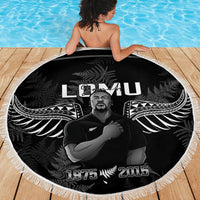New Zealand Silver Fern Rugby Beach Blanket Aotearoa Godfather Proud Gone But Never Forgotten - Wonder Print Shop