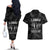 New Zealand Silver Fern Rugby Couples Matching Off The Shoulder Long Sleeve Dress and Hawaiian Shirt Aotearoa Godfather Proud Gone But Never Forgotten - Wonder Print Shop