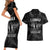 New Zealand Silver Fern Rugby Couples Matching Short Sleeve Bodycon Dress and Hawaiian Shirt Aotearoa Godfather Proud Gone But Never Forgotten - Wonder Print Shop