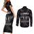 New Zealand Silver Fern Rugby Couples Matching Short Sleeve Bodycon Dress and Long Sleeve Button Shirt Aotearoa Godfather Proud Gone But Never Forgotten - Wonder Print Shop