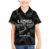 New Zealand Silver Fern Rugby Family Matching Mermaid Dress and Hawaiian Shirt Aotearoa Godfather Proud Gone But Never Forgotten - Wonder Print Shop