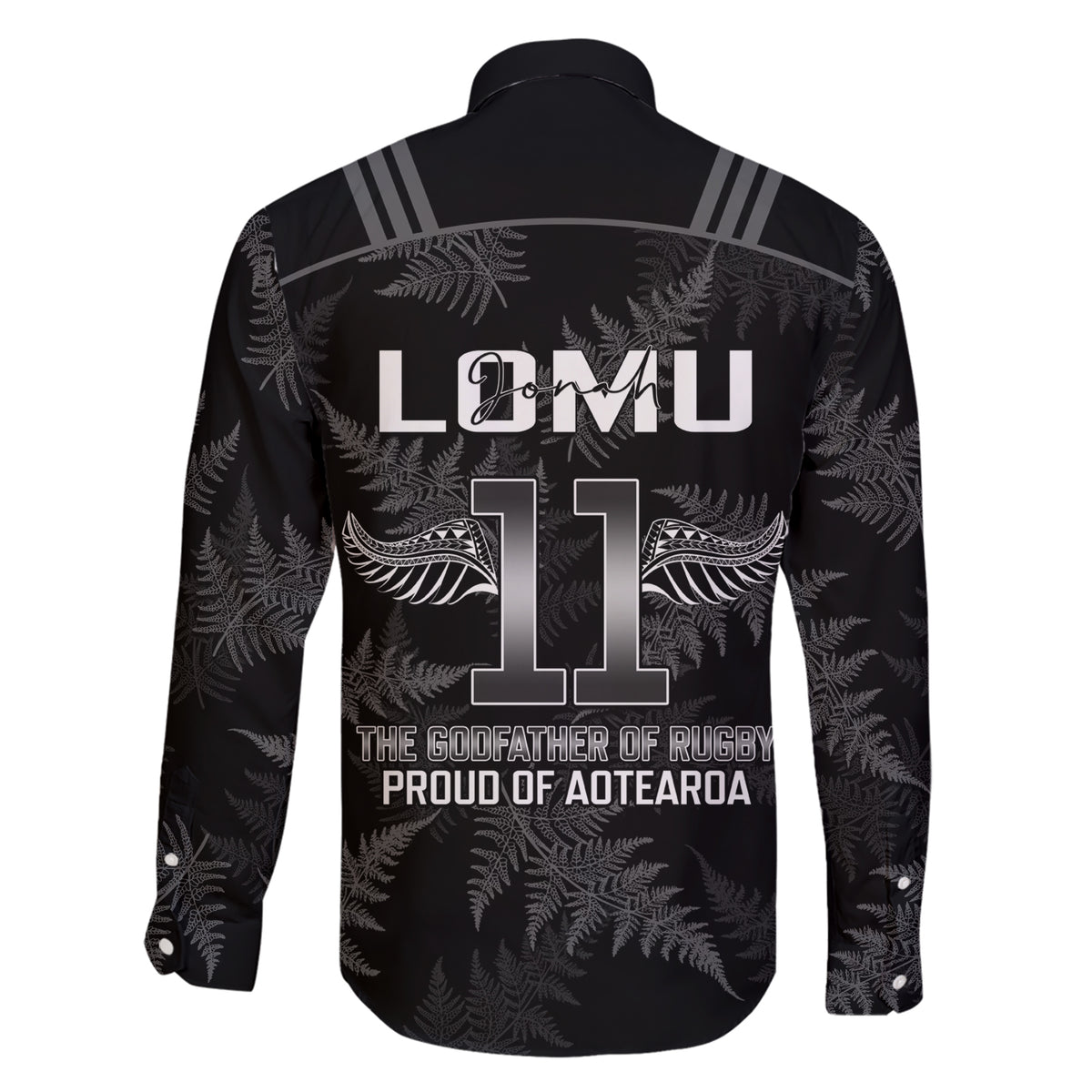New Zealand Silver Fern Rugby Family Matching Short Sleeve Bodycon Dress and Hawaiian Shirt Aotearoa Godfather Proud Gone But Never Forgotten - Wonder Print Shop