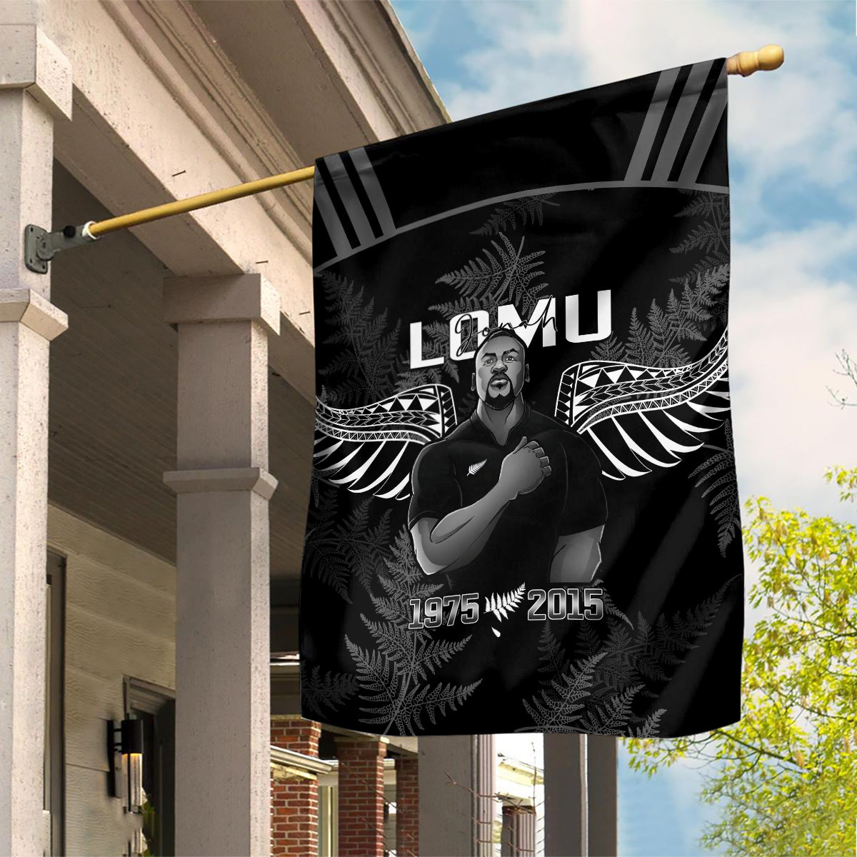 New Zealand Silver Fern Rugby Garden Flag Aotearoa Godfather Proud Gone But Never Forgotten - Wonder Print Shop