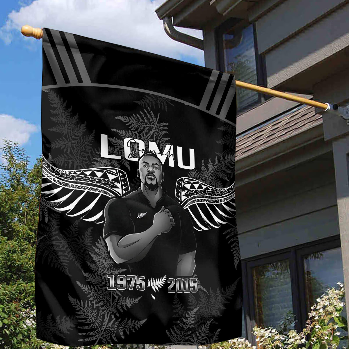 New Zealand Silver Fern Rugby Garden Flag Aotearoa Godfather Proud Gone But Never Forgotten - Wonder Print Shop