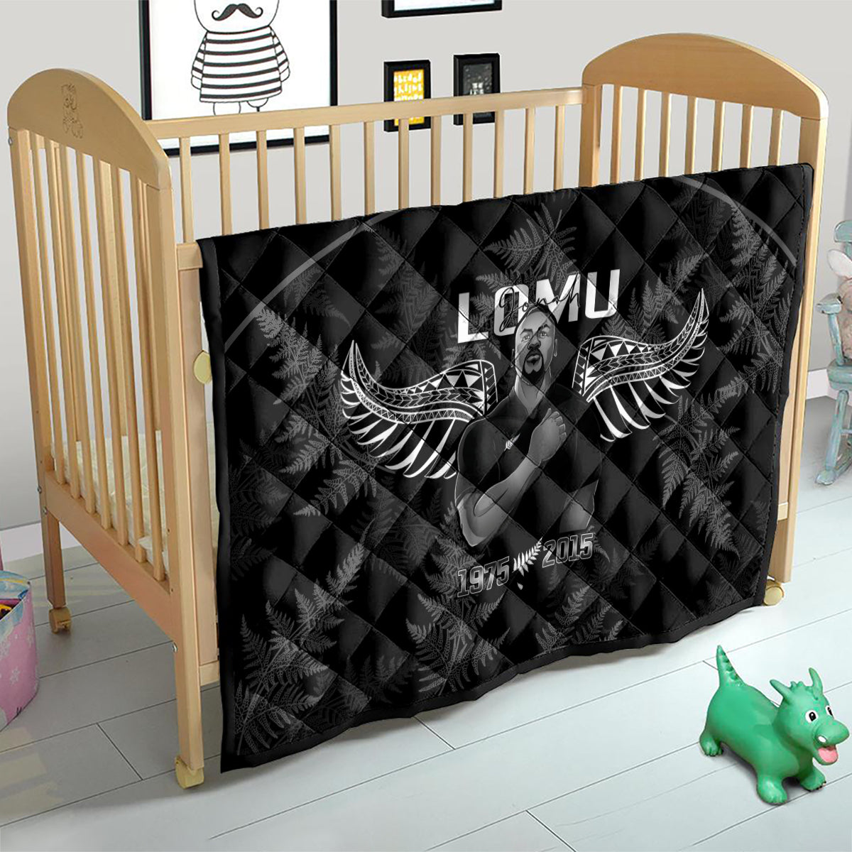 New Zealand Silver Fern Rugby Quilt Aotearoa Godfather Proud Gone But Never Forgotten - Wonder Print Shop