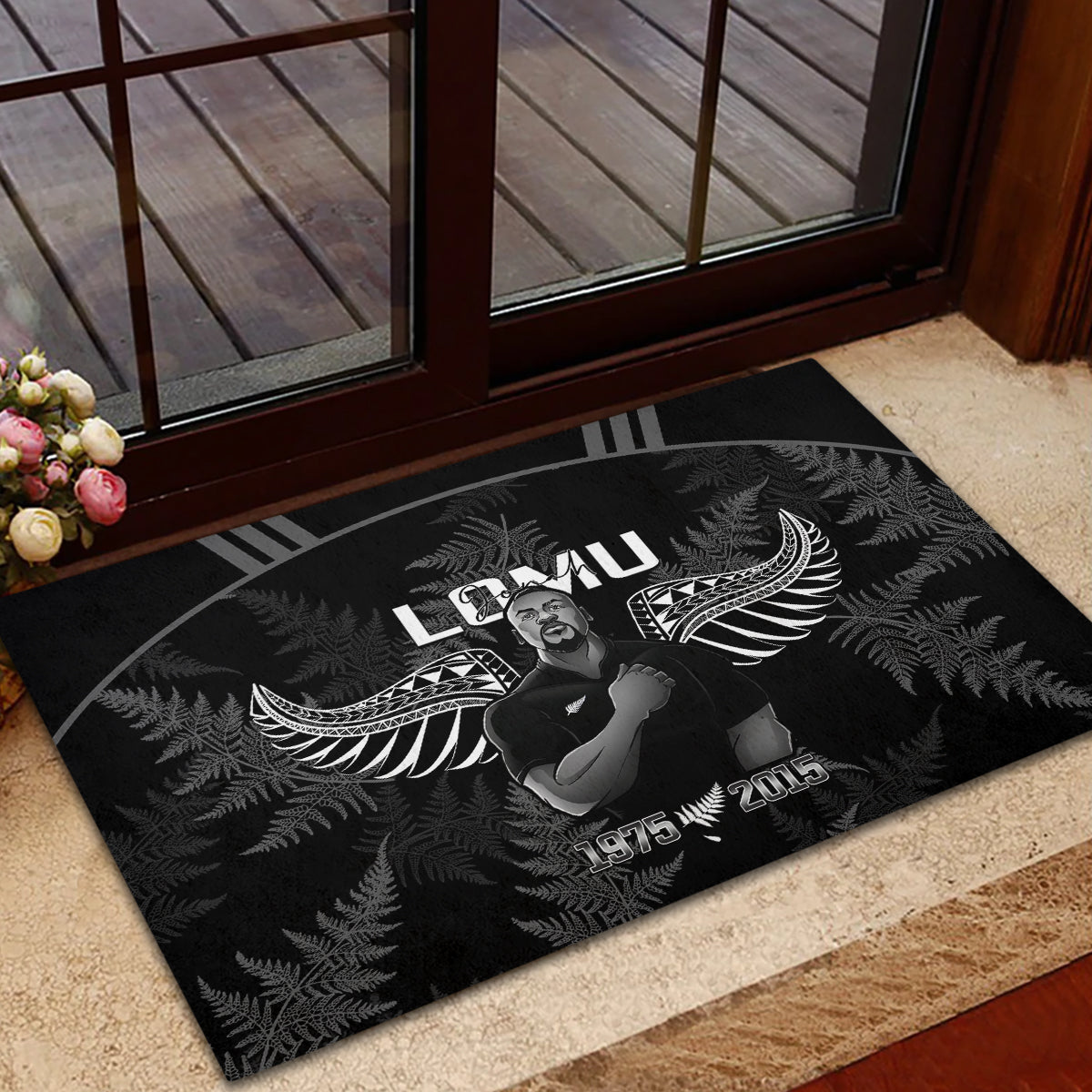 New Zealand Silver Fern Rugby Rubber Doormat Aotearoa Godfather Proud Gone But Never Forgotten - Wonder Print Shop