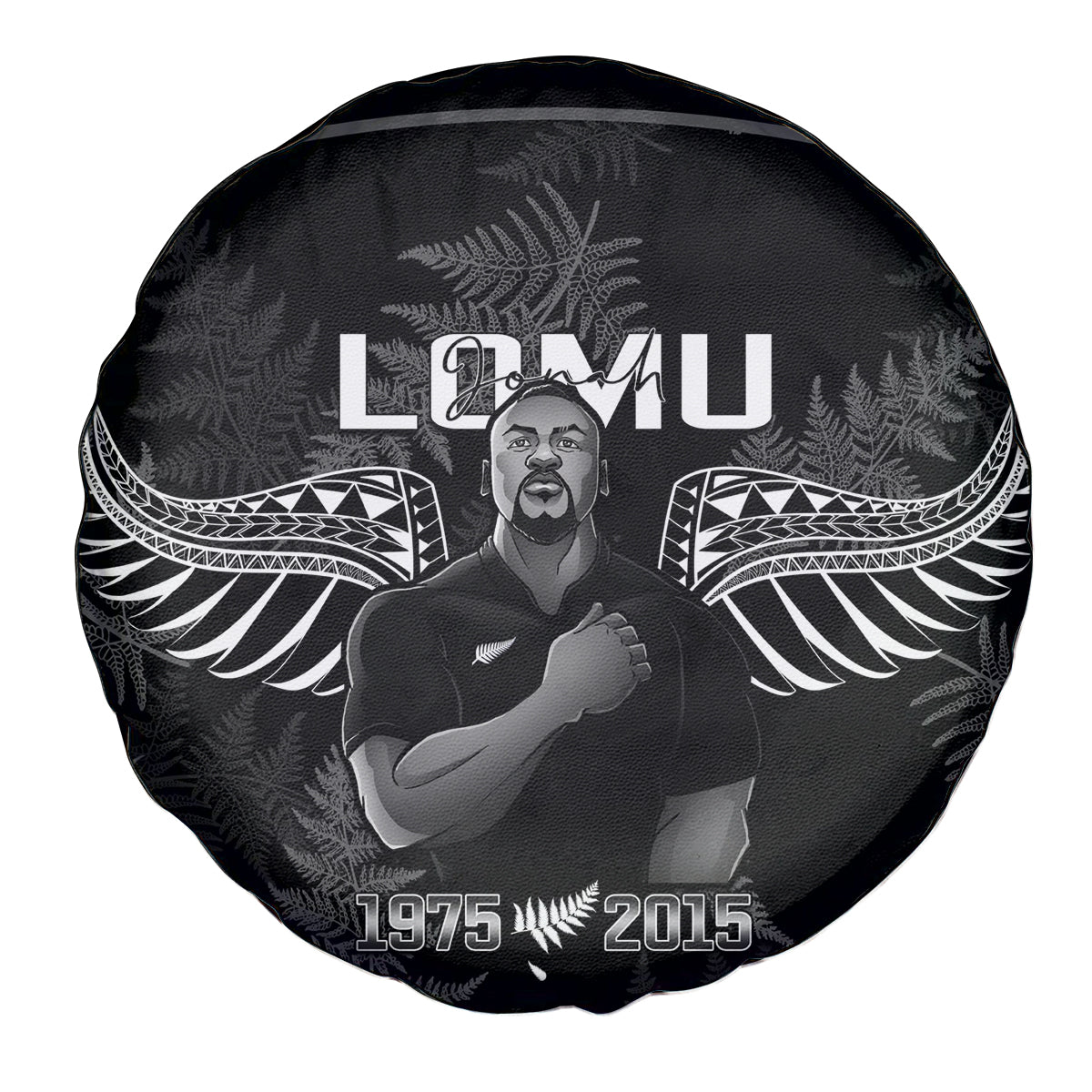 New Zealand Silver Fern Rugby Spare Tire Cover Aotearoa Godfather Proud Gone But Never Forgotten - Wonder Print Shop