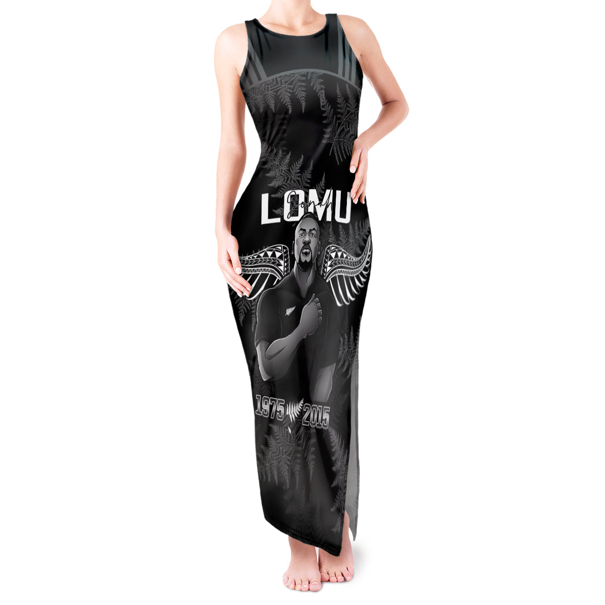 New Zealand Silver Fern Rugby Tank Maxi Dress Aotearoa Godfather Proud Gone But Never Forgotten - Wonder Print Shop