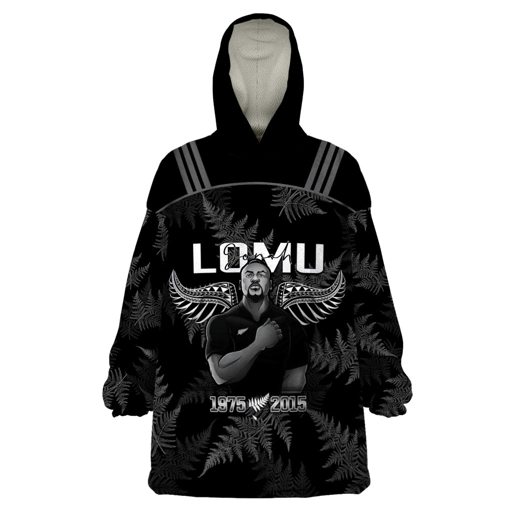 New Zealand Silver Fern Rugby Wearable Blanket Hoodie Aotearoa Godfather Proud Gone But Never Forgotten - Wonder Print Shop