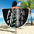 Personalised New Zealand Silver Fern Rugby Beach Blanket Paua Shell With Champions Trophy History NZ Forever - Wonder Print Shop