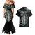 Personalised New Zealand Silver Fern Rugby Couples Matching Mermaid Dress and Hawaiian Shirt Paua Shell With Champions Trophy History NZ Forever - Wonder Print Shop