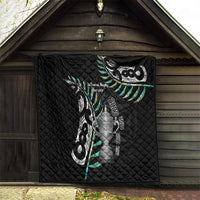 Personalised New Zealand Silver Fern Rugby Quilt Paua Shell With Champions Trophy History NZ Forever - Wonder Print Shop