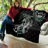 Personalised New Zealand Silver Fern Rugby Quilt Paua Shell With Champions Trophy History NZ Forever - Wonder Print Shop