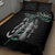 Personalised New Zealand Silver Fern Rugby Quilt Bed Set Paua Shell With Champions Trophy History NZ Forever - Wonder Print Shop