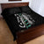 Personalised New Zealand Silver Fern Rugby Quilt Bed Set Paua Shell With Champions Trophy History NZ Forever - Wonder Print Shop