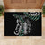 Personalised New Zealand Silver Fern Rugby Rubber Doormat Paua Shell With Champions Trophy History NZ Forever - Wonder Print Shop
