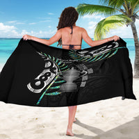 Personalised New Zealand Silver Fern Rugby Sarong Paua Shell With Champions Trophy History NZ Forever - Wonder Print Shop