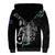 Personalised New Zealand Silver Fern Rugby Sherpa Hoodie Paua Shell With Champions Trophy History NZ Forever - Wonder Print Shop