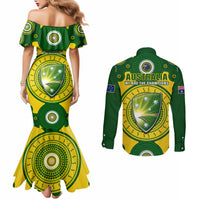 australia-cricket-couples-matching-mermaid-dress-and-long-sleeve-button-shirt-2023-world-cup-6th-champions-trophy-national-color
