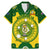Australia Cricket Family Matching Mermaid Dress and Hawaiian Shirt 2023 World Cup 6th Champions Trophy National Color - Wonder Print Shop