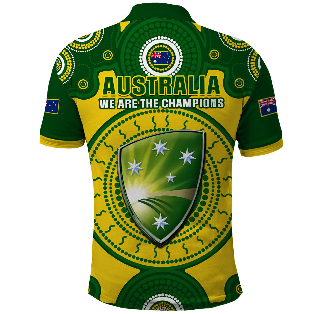 Australia Cricket Polo Shirt 2023 World Cup 6th Champions Trophy National Color - Wonder Print Shop
