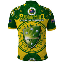 Australia Cricket Polo Shirt 2023 World Cup 6th Champions Trophy National Color - Wonder Print Shop