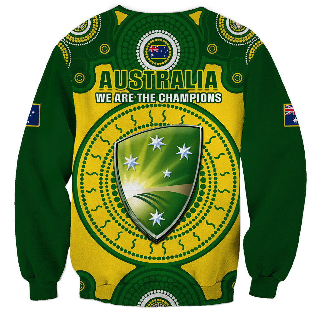 Australia Cricket Sweatshirt 2023 World Cup 6th Champions Trophy National Color - Wonder Print Shop