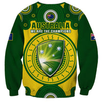 Australia Cricket Sweatshirt 2023 World Cup 6th Champions Trophy National Color - Wonder Print Shop
