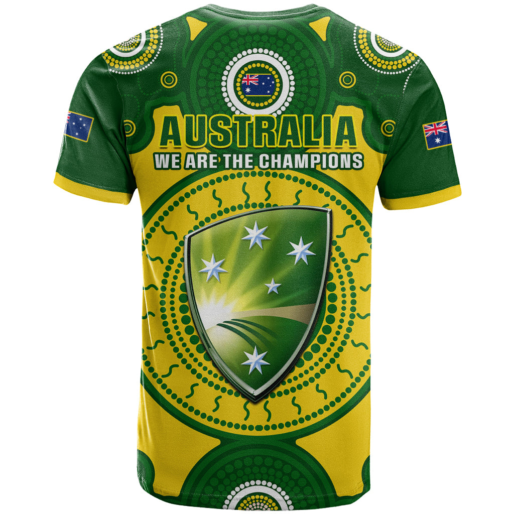 Australia Cricket T Shirt 2023 World Cup 6th Champions Trophy National Color - Wonder Print Shop
