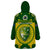 Australia Cricket Wearable Blanket Hoodie 2023 World Cup 6th Champions Trophy National Color - Wonder Print Shop