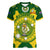 Australia Cricket Women V Neck T Shirt 2023 World Cup 6th Champions Trophy National Color - Wonder Print Shop