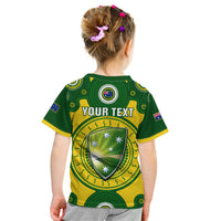 Personalised Australia Cricket Kid T Shirt 2023 World Cup 6th Champions Trophy National Color - Wonder Print Shop