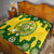 Personalised Australia Cricket Quilt 2023 World Cup 6th Champions Trophy National Color - Wonder Print Shop