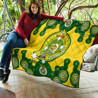 Personalised Australia Cricket Quilt 2023 World Cup 6th Champions Trophy National Color - Wonder Print Shop