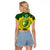 Personalised Australia Cricket Raglan Cropped T Shirt 2023 World Cup 6th Champions Trophy National Color - Wonder Print Shop