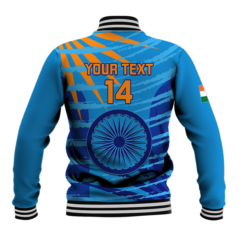 Custom India Cricket Baseball Jacket 2023 World Cup 3rd Champions Proud - Wonder Print Shop