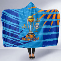 custom-india-cricket-hooded-blanket-2023-world-cup-3rd-champions-proud