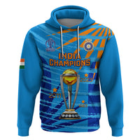 Custom India Cricket Hoodie 2023 World Cup 3rd Champions Proud - Wonder Print Shop