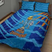 India Cricket Quilt Bed Set 2023 World Cup 3rd Champions Proud - Wonder Print Shop