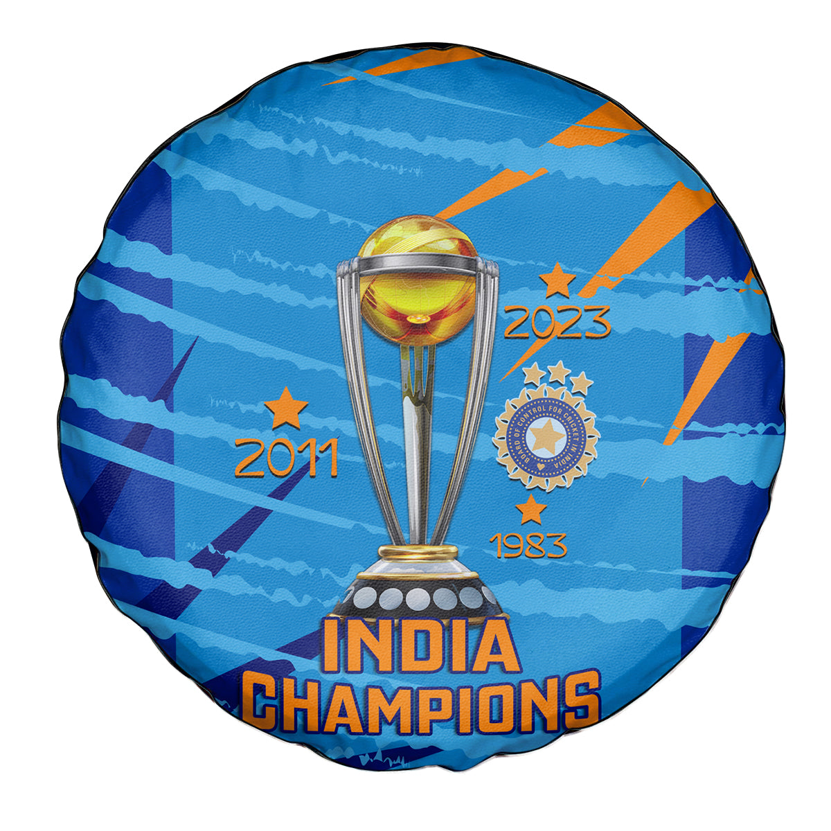 India Cricket Spare Tire Cover 2023 World Cup 3rd Champions Proud - Wonder Print Shop