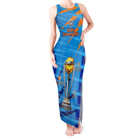 Custom India Cricket Tank Maxi Dress 2023 World Cup 3rd Champions Proud - Wonder Print Shop